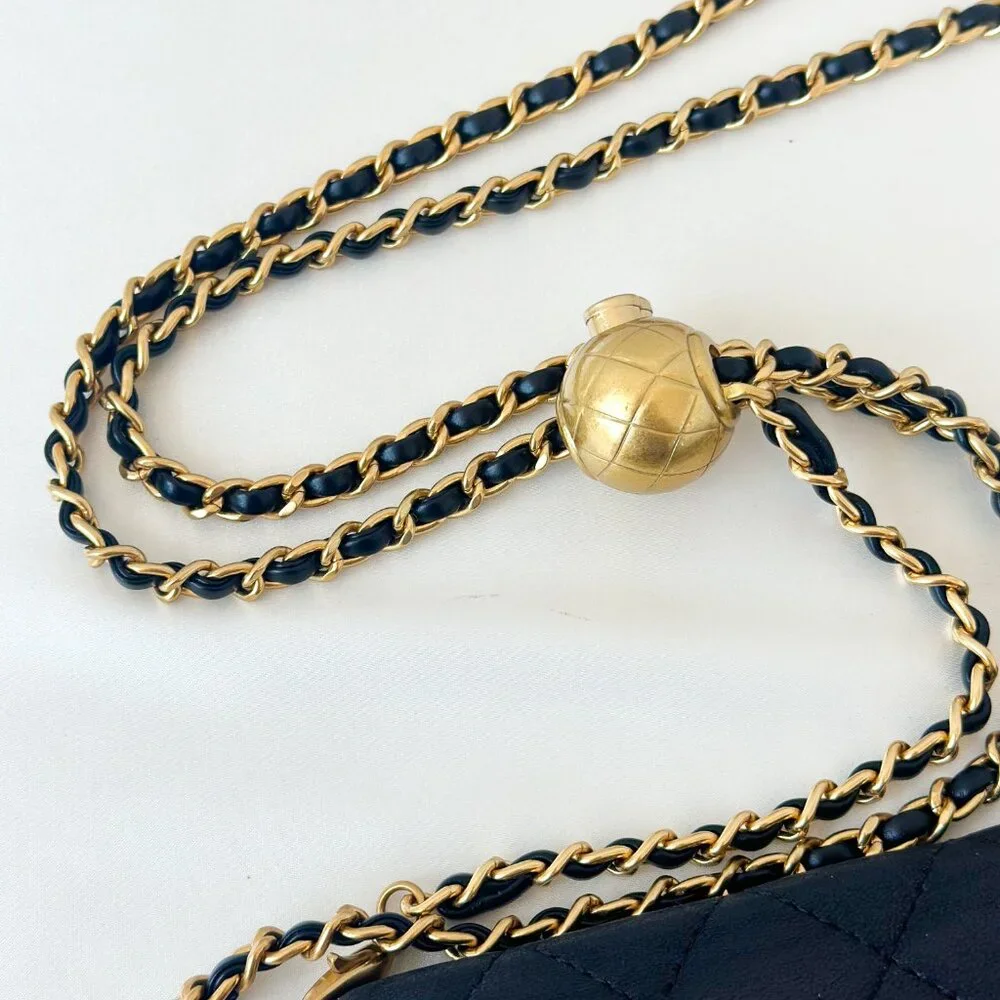 Chanel Black Wallet with Chain - Picture 2 of 16